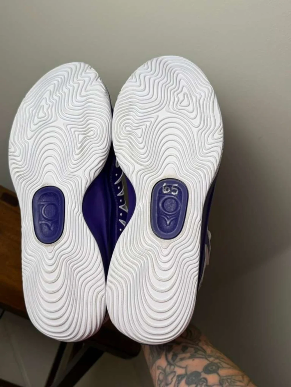 Nike KD 18 Team Issued Player Exclusive PE White Purple IH5096-112 Men’s 17